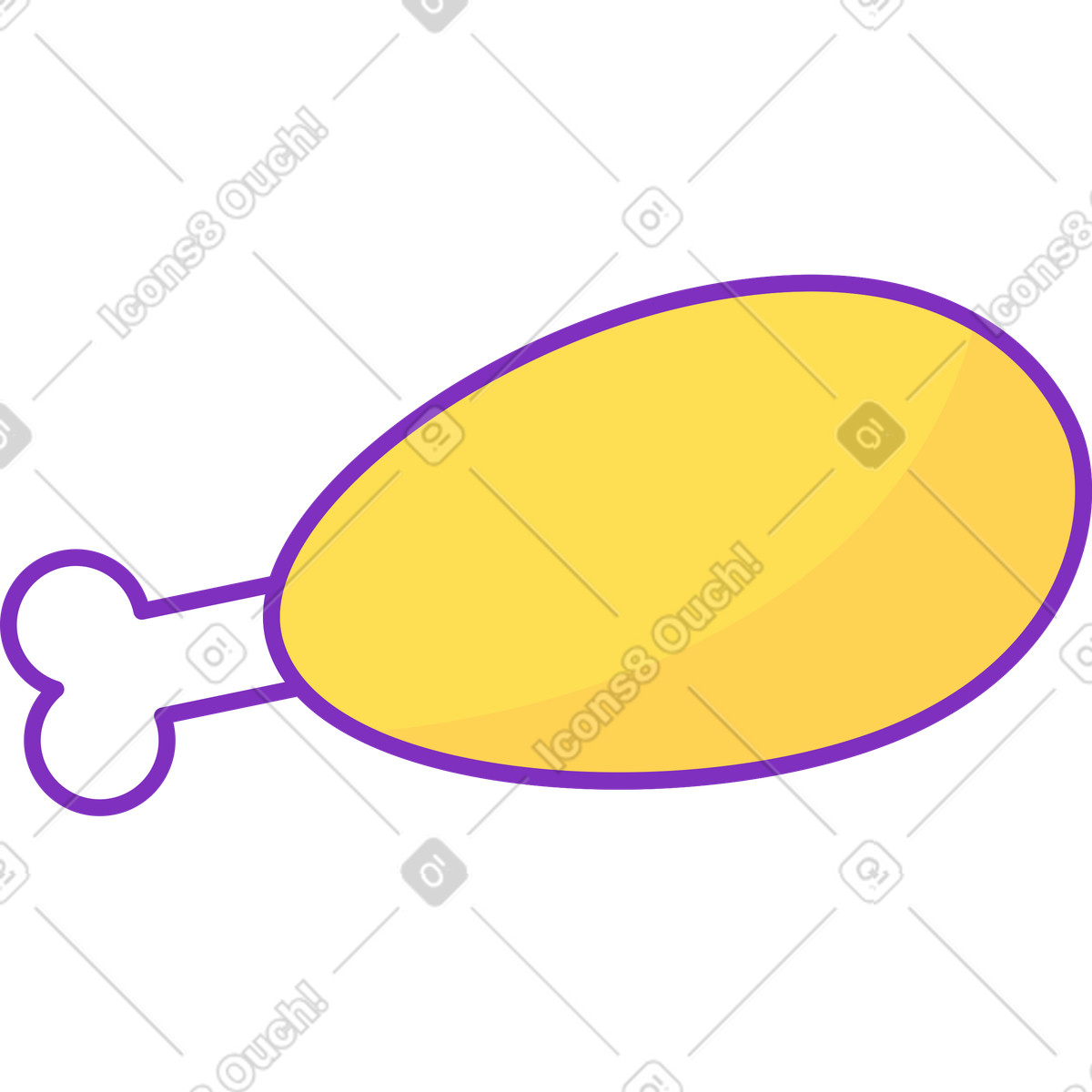 Ilustración Pata de pavo en estilo Elastic a descargar en PNG y SVG