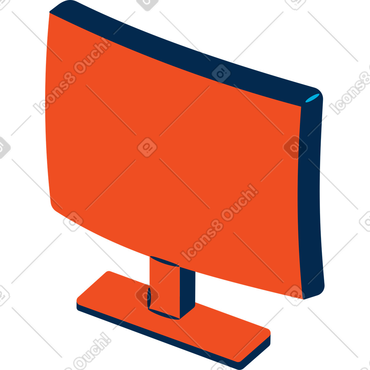 Screen illustration clipart showcasing technology in PNG, SVG, GIF