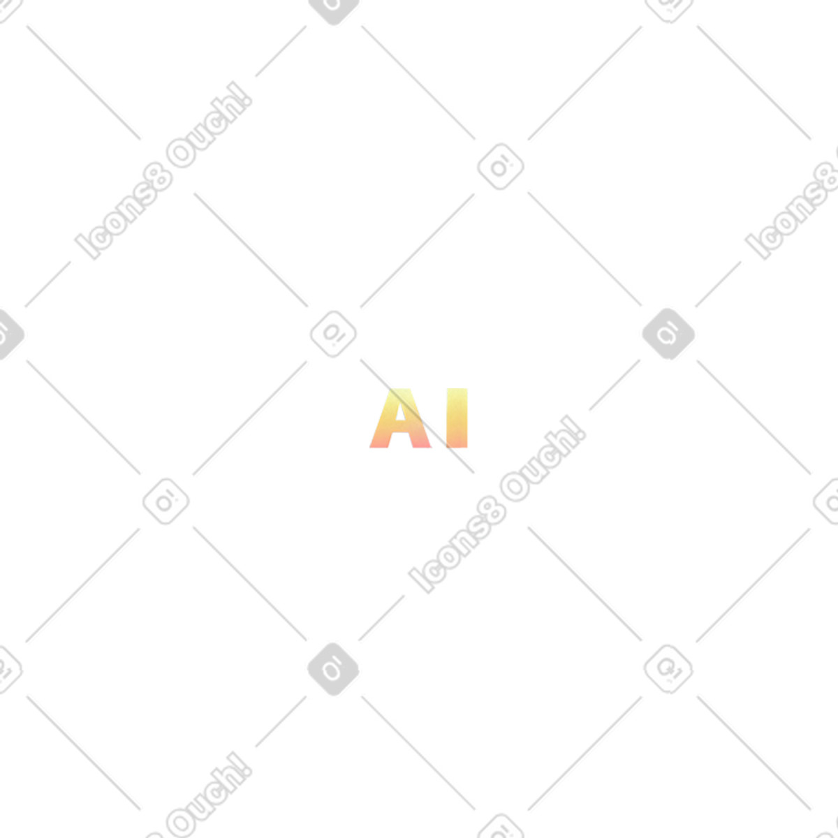 Letter ai illustration in Grainy style download in PNG, SVG