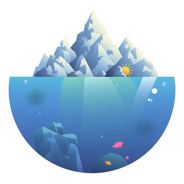 A towering submarine mountain range is depicted, with steep, rugged peaks rising from the deep ocean floor. The mountains are characterized by sharp ridges and rocky outcrops, showcasing a variety of textures on their surfaces. Surrounding the mountain range is a rich blue ocean, with varying depths creating a gradient effect in the color of the water. Bubbles and small marine life are visible in the water, adding vibrant details to the scene. Sunlight filters through the water from above, casting gentle rays that illuminate parts of the mountain range and the ocean floor below.
