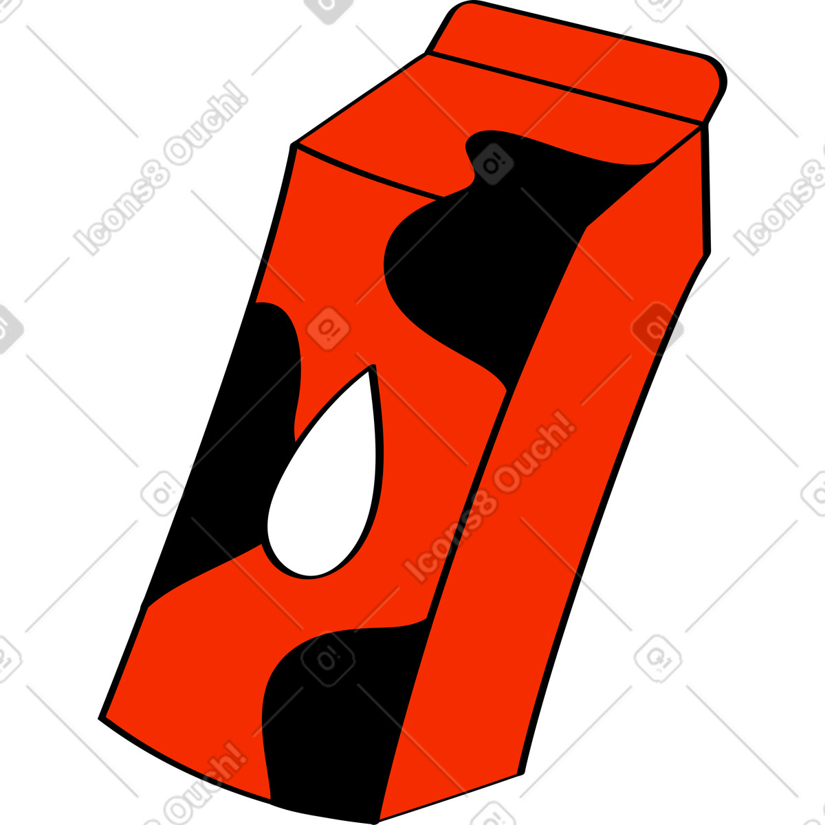 下载 Looney 风格的 牛奶 插画，支持 PNG、SVG 格式