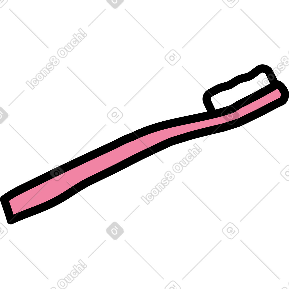 Ilustração de Escova dente em no estilo Notes para baixar em PNG, SVG