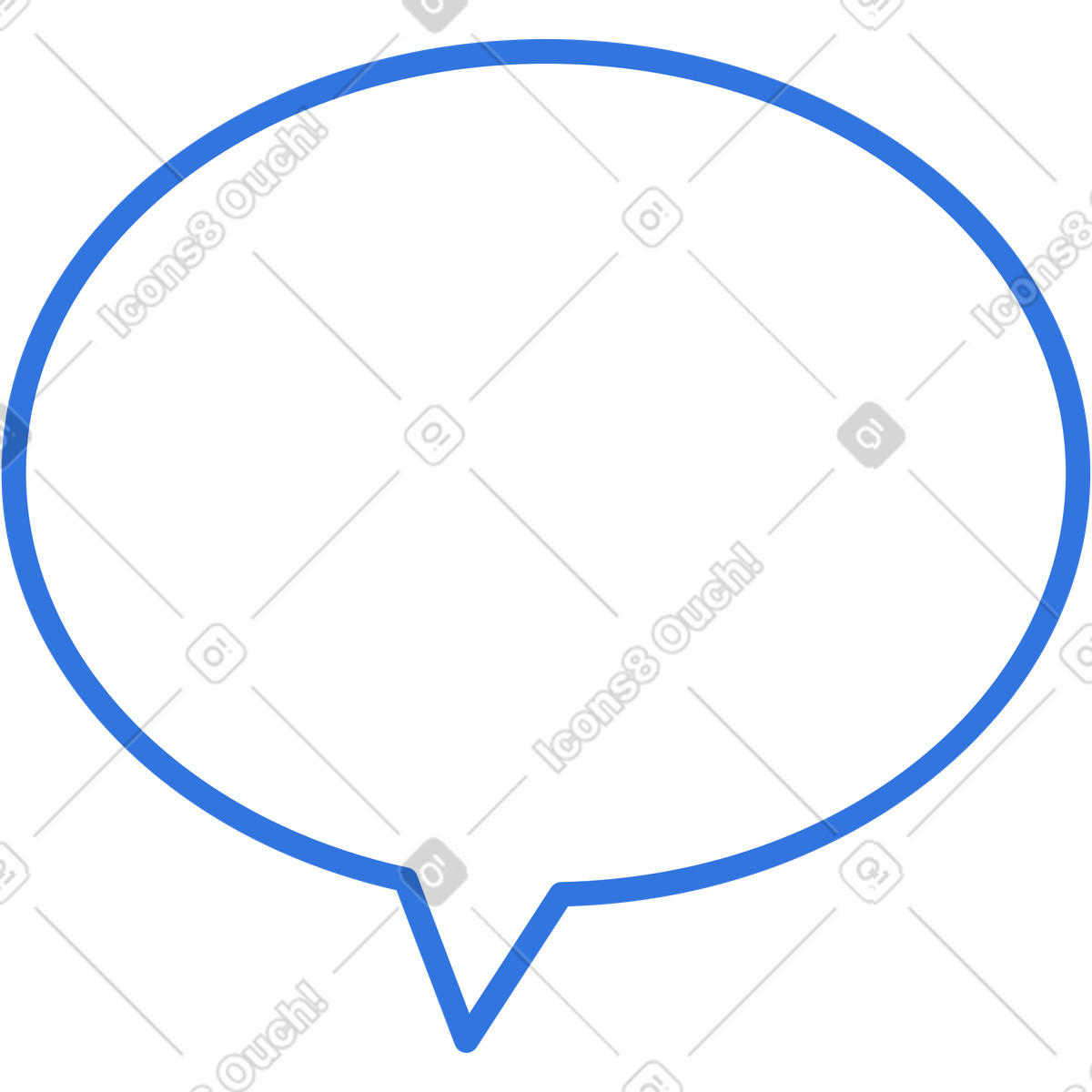 Speech bubble illustration in Sky style download in PNG, SVG