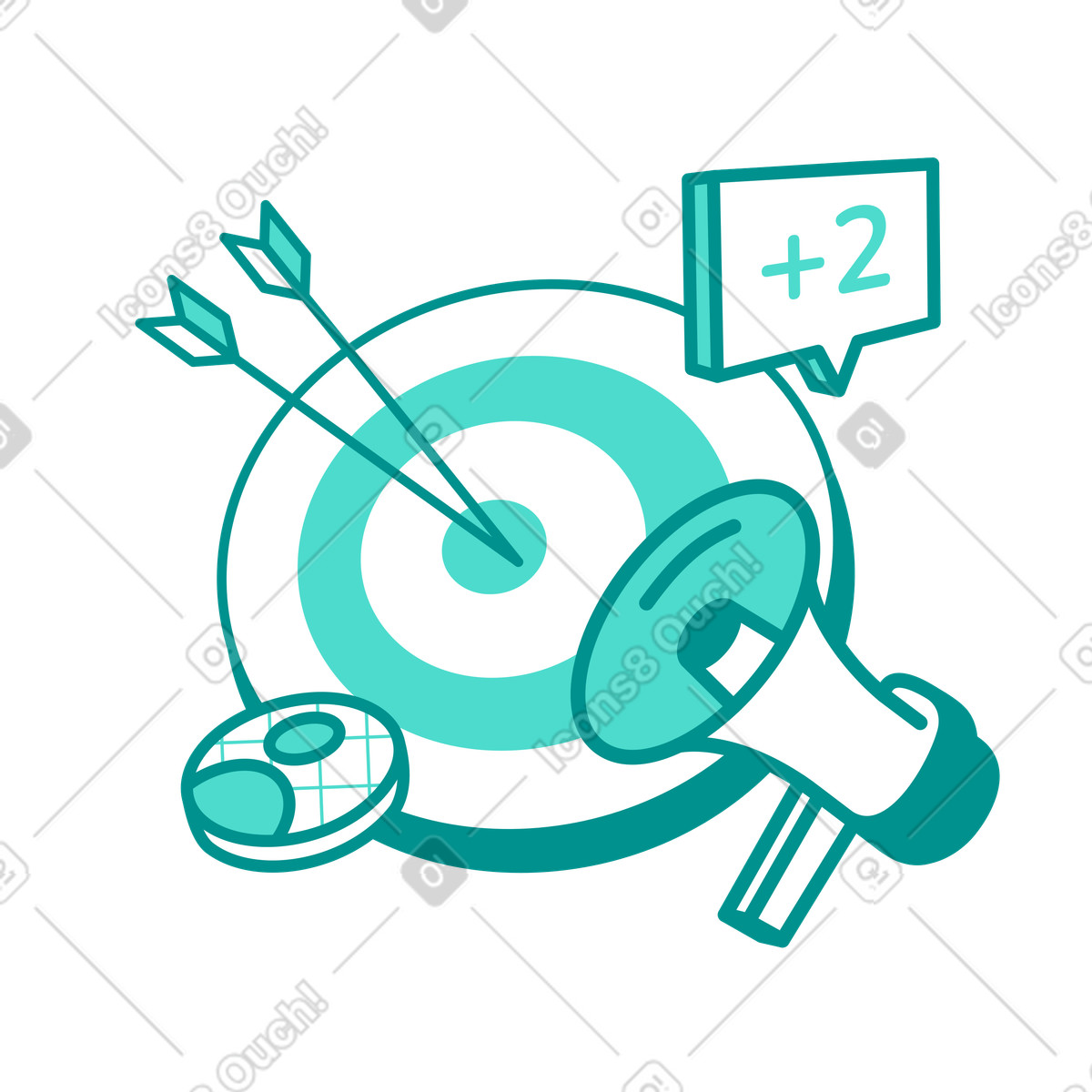 Ilustración Estrategias de marketing en redes sociales estilo Natty a descargar PNG y SVG