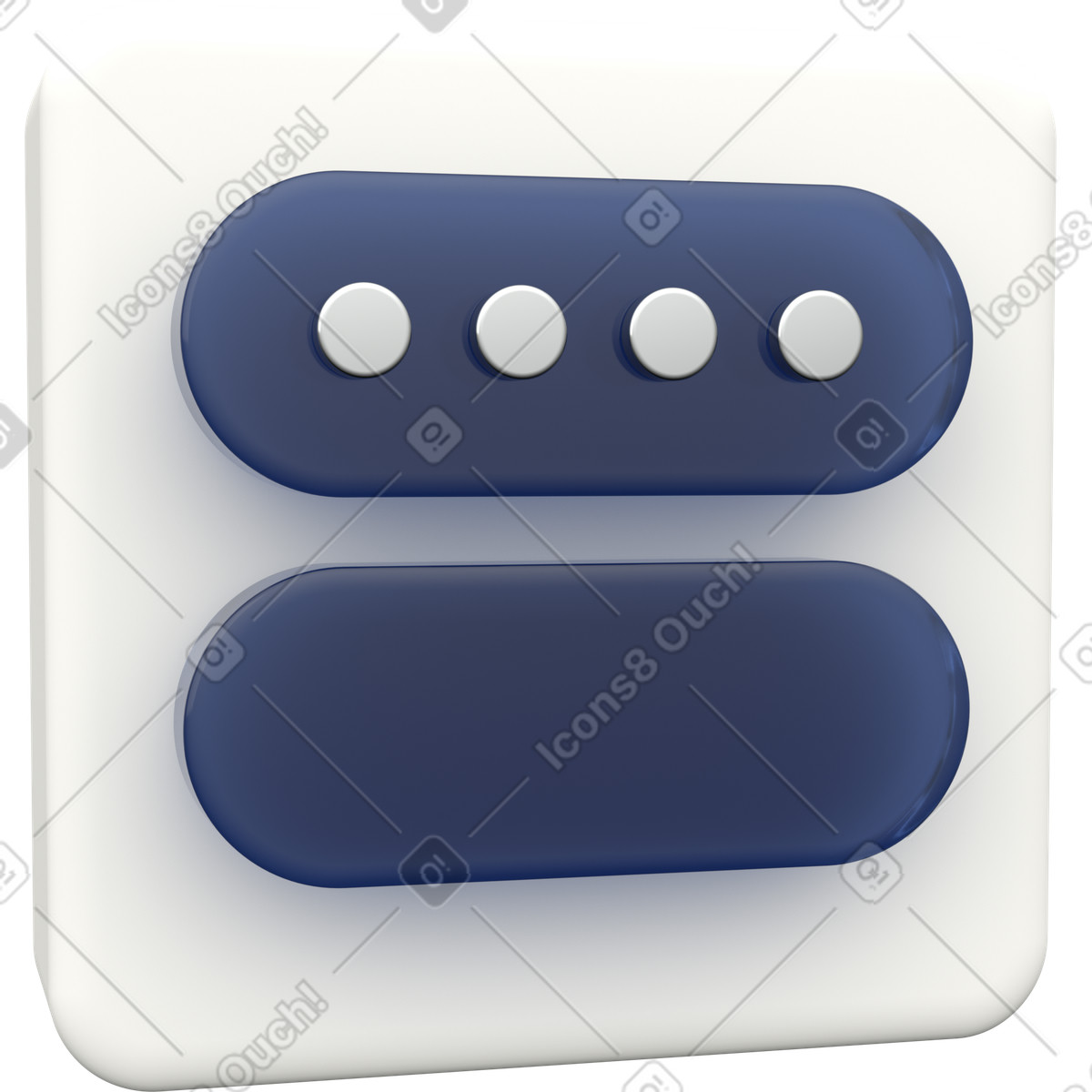 Secure password entry, digital security login illustration in 3D Grid style download in PNG, SVG