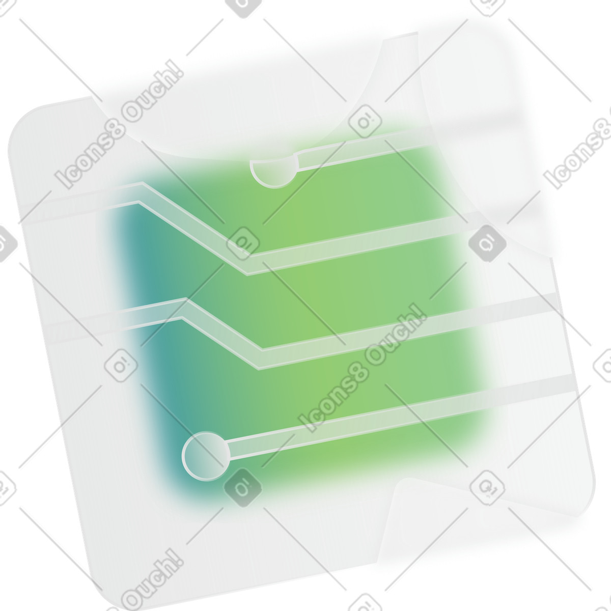 Targa computer con trasparenza illustrazione in stile Morphis scarica in PNG, SVG