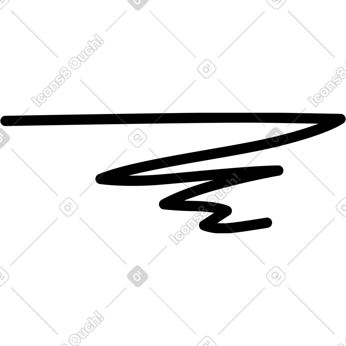 Line curve illustration in Twirl style download in PNG, SVG
