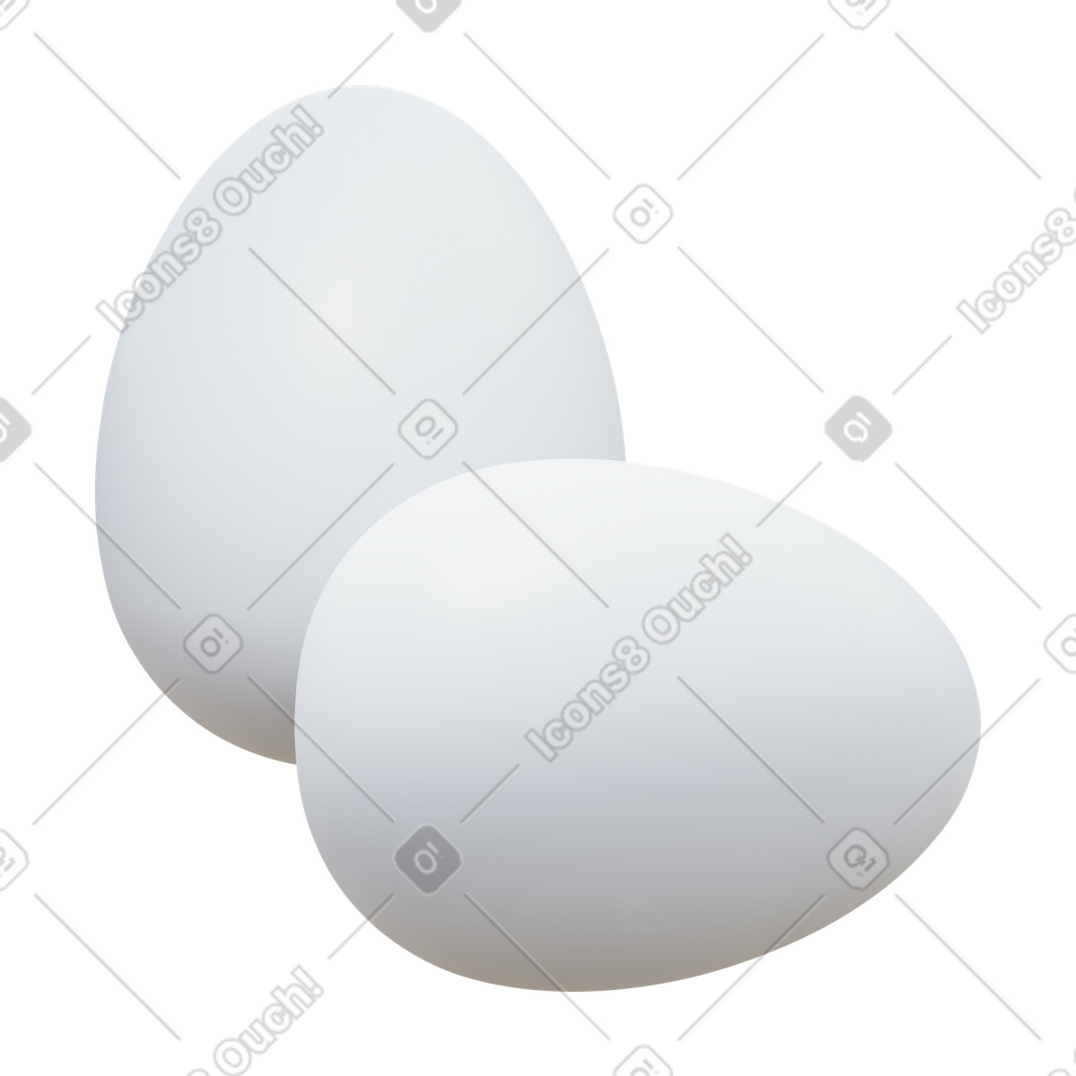 Illustration Eggs dans le style 3D Fluency à télécharger aux formats PNG, SVG