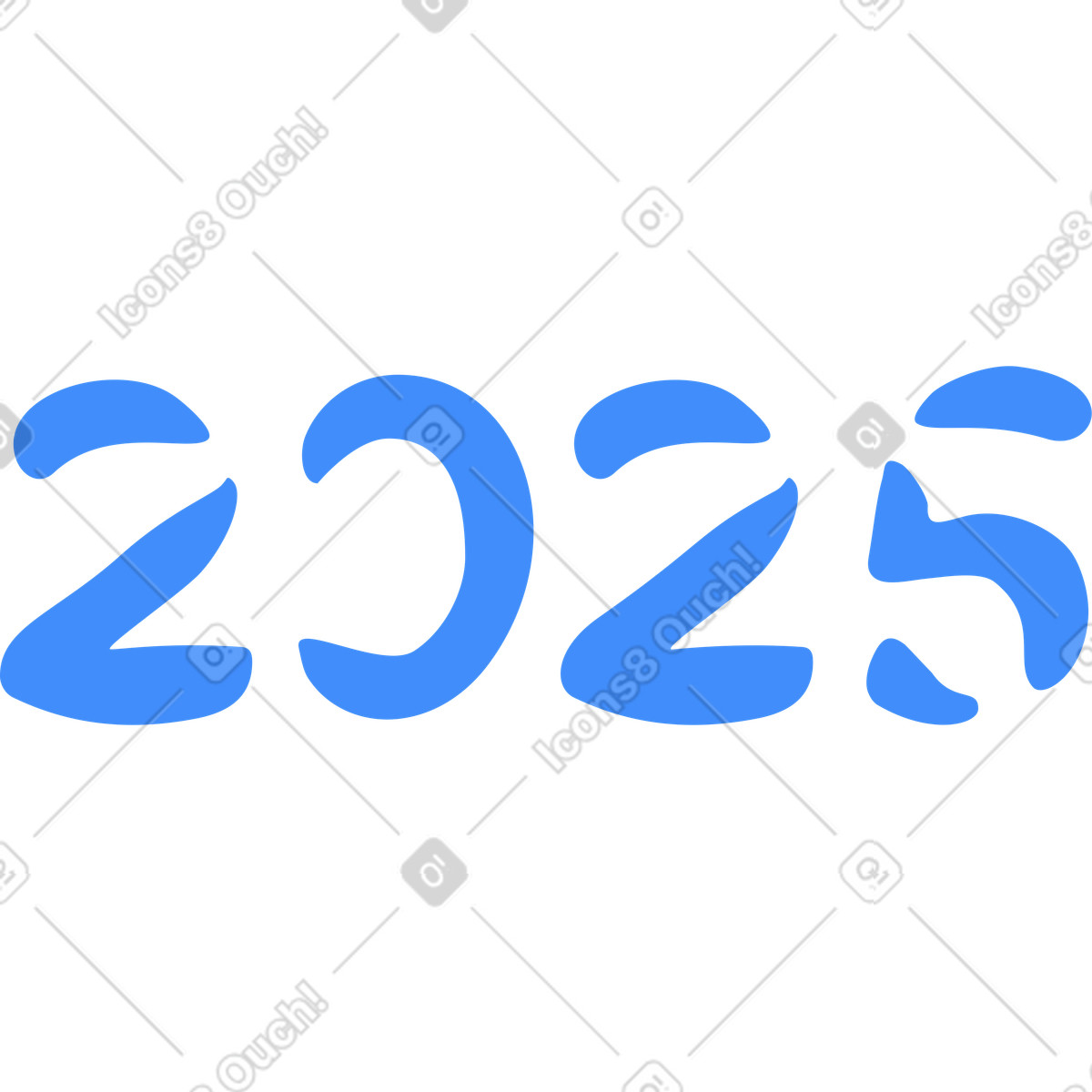 Number illustration in Clip style download in PNG, SVG