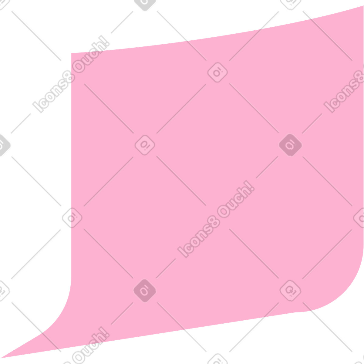 Pink sticker note illustration in Fizzy style download in PNG, SVG