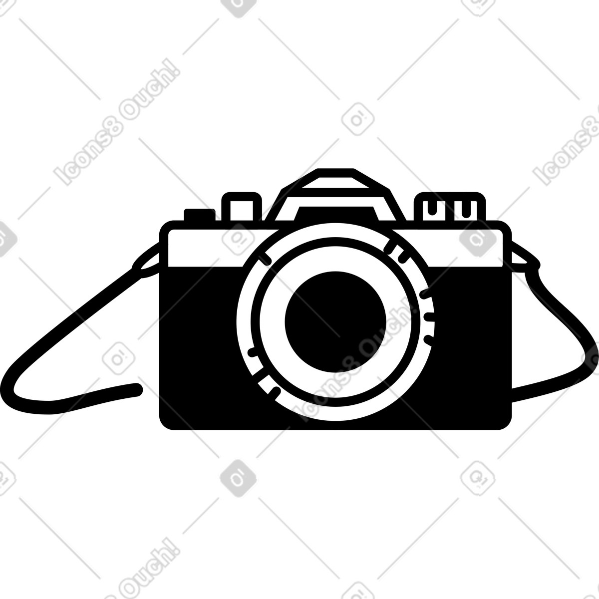 Ilustração de Câmera em no estilo Weekday para baixar em PNG, SVG