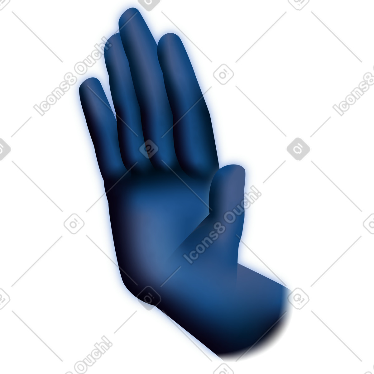 Ilustración Human hand en estilo Dimension a descargar en PNG y SVG