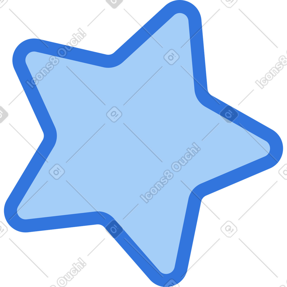 Star illustration in PNG, SVG