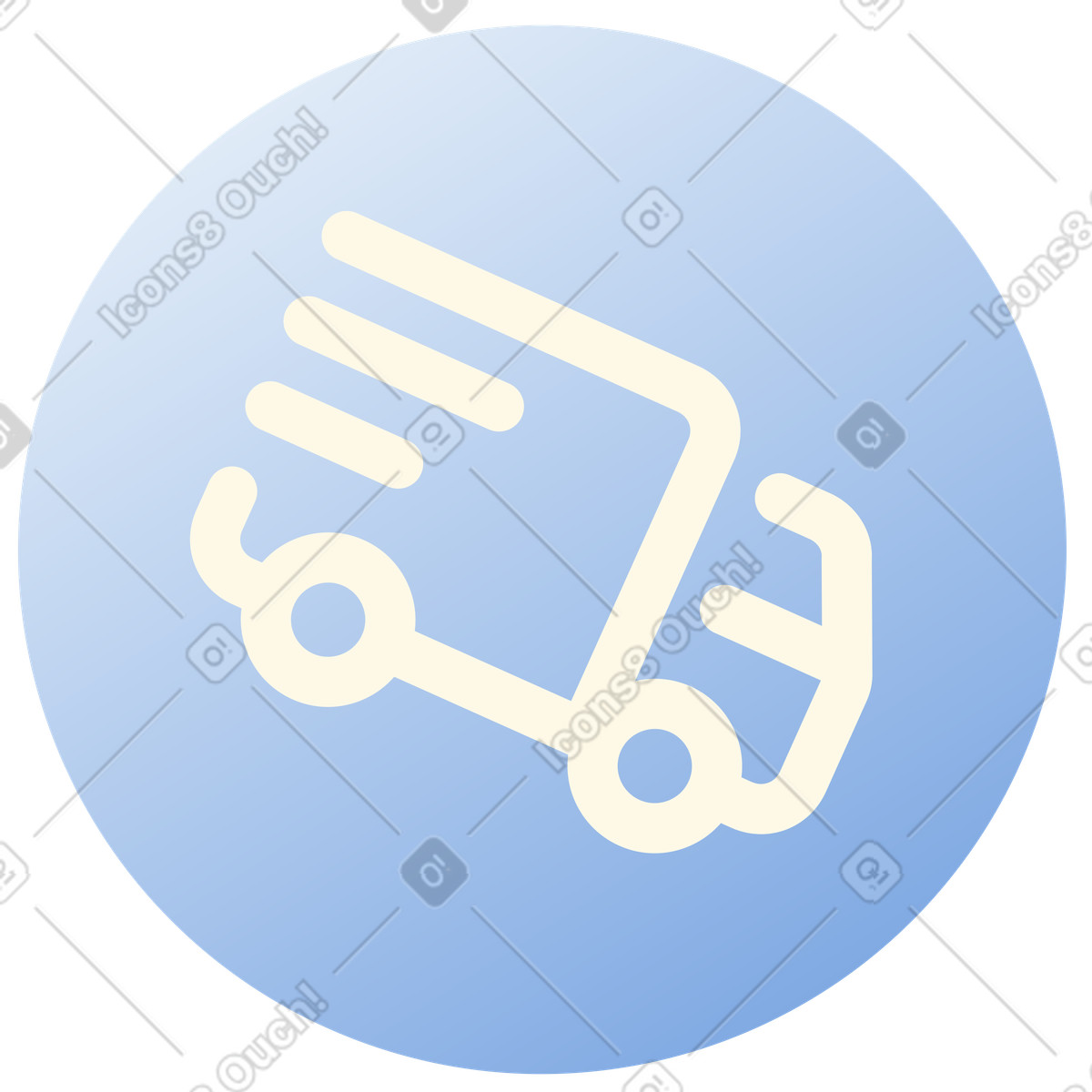 Ilustração de Ícone do caminhão entrega em no estilo Beam para baixar em PNG, SVG