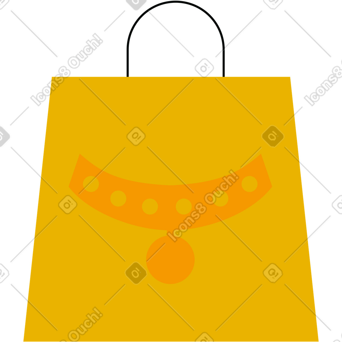 Pacchetto con acquisto illustrazione in stile Woof scarica in PNG, SVG