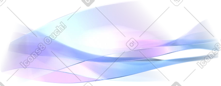 3D 飘逸丝滑的波浪动态插图，格式有GIF、Lottie (JSON)、AE
