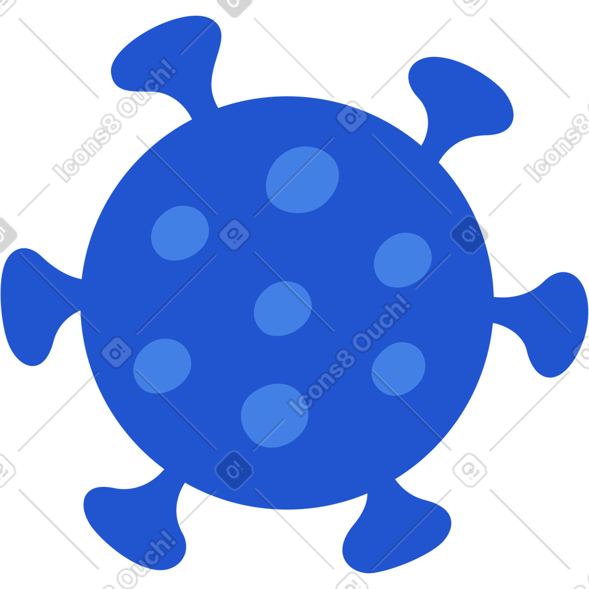 Glossy スタイルの Covid分子媒体 のイラストをPNG、SVG形式でダウンロード