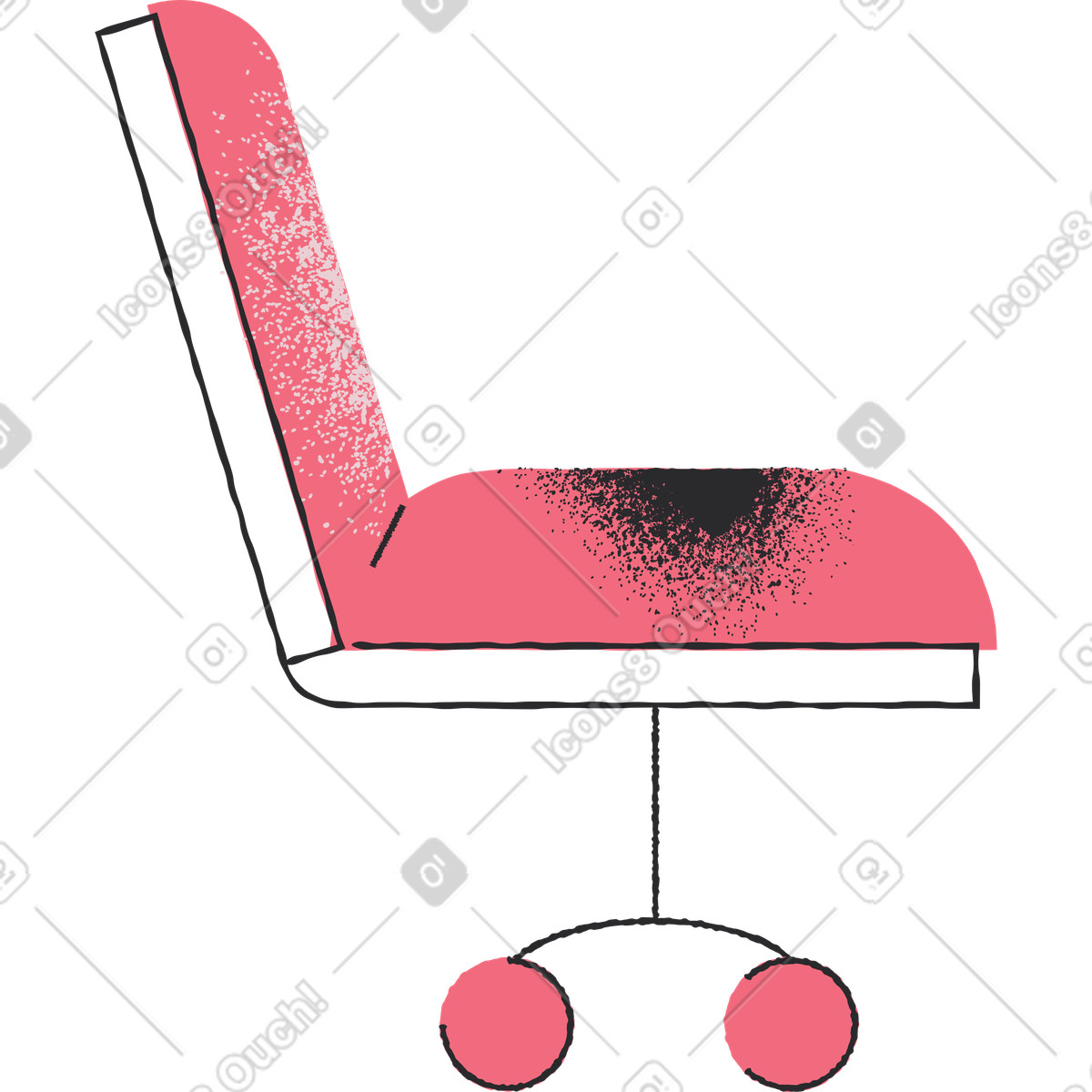 下载 Pablo 风格的 办公椅 插画，支持 PNG、SVG 格式