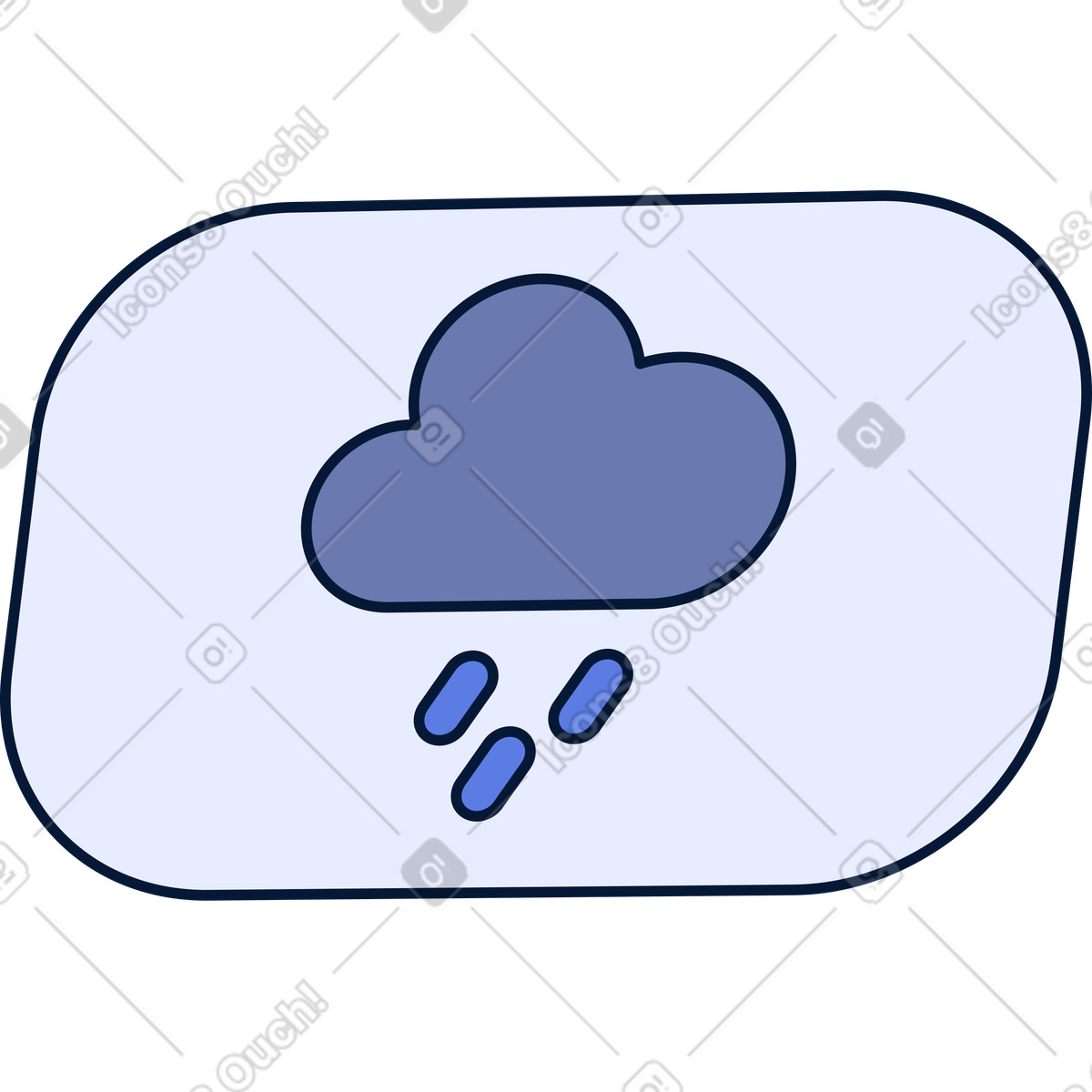 Weather widget illustration in Neat style download in PNG, SVG