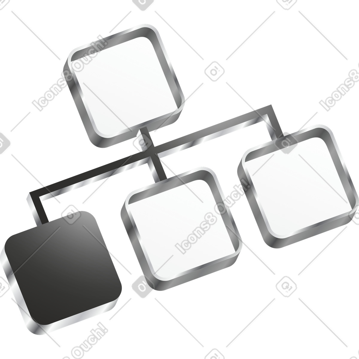 Structural diagram illustration in Token style download in PNG, SVG