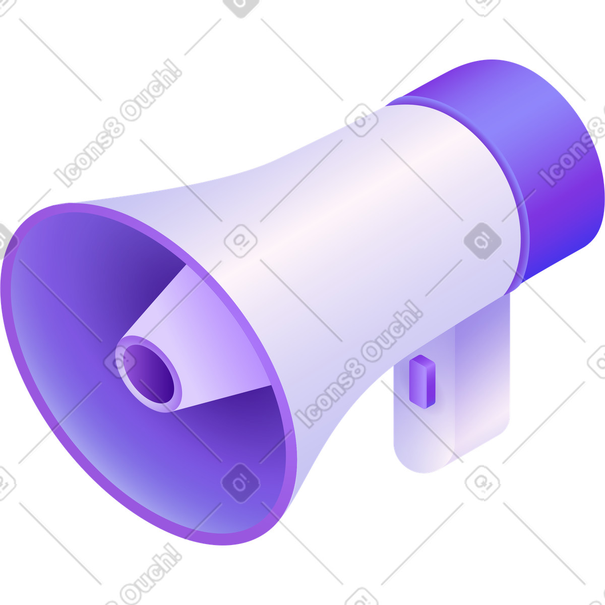 Loudspeaker illustration in Hi-tech style download in PNG, SVG