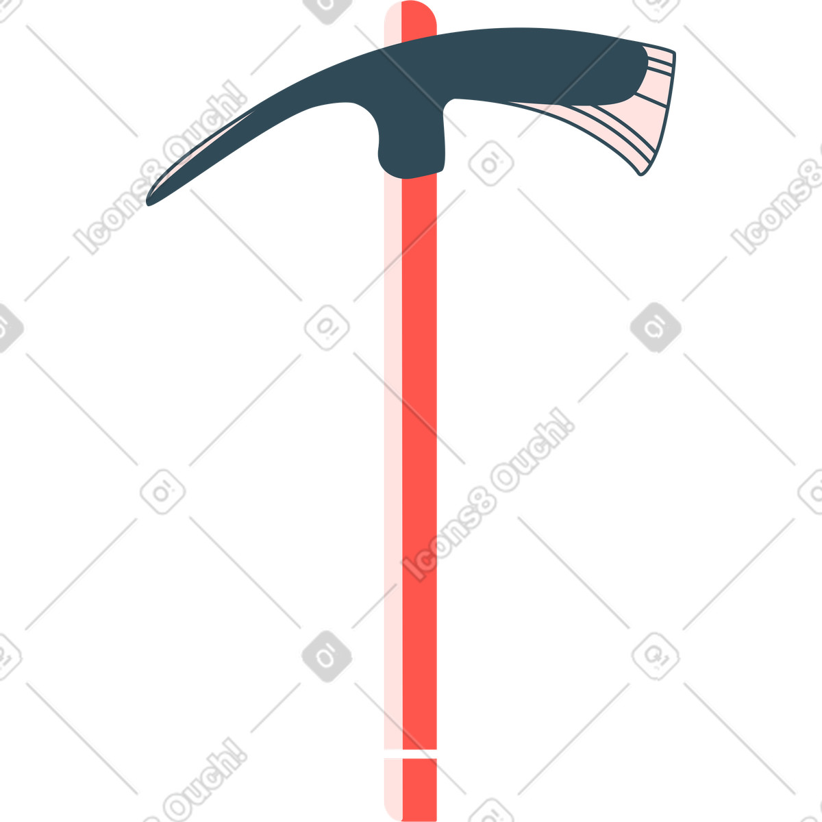 Piccone illustrazione in stile Kingdom scarica in PNG, SVG