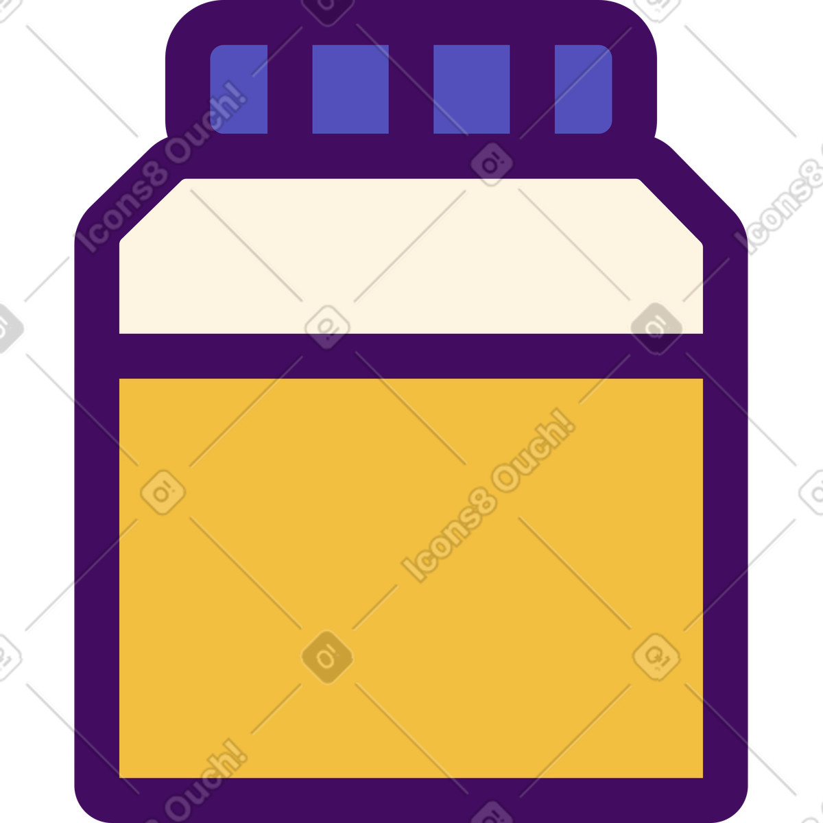 Medizinflasche-Illustration im Simplistic-Stil als Download in PNG, SVG