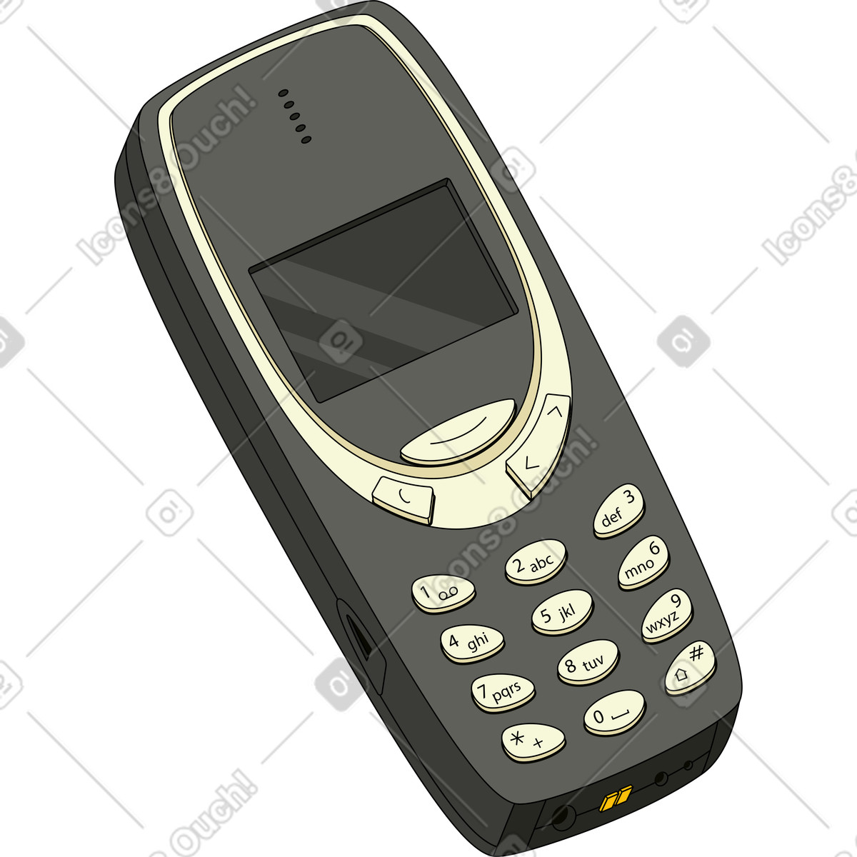 Nokia illustrazione in stile Retro scarica in PNG, SVG