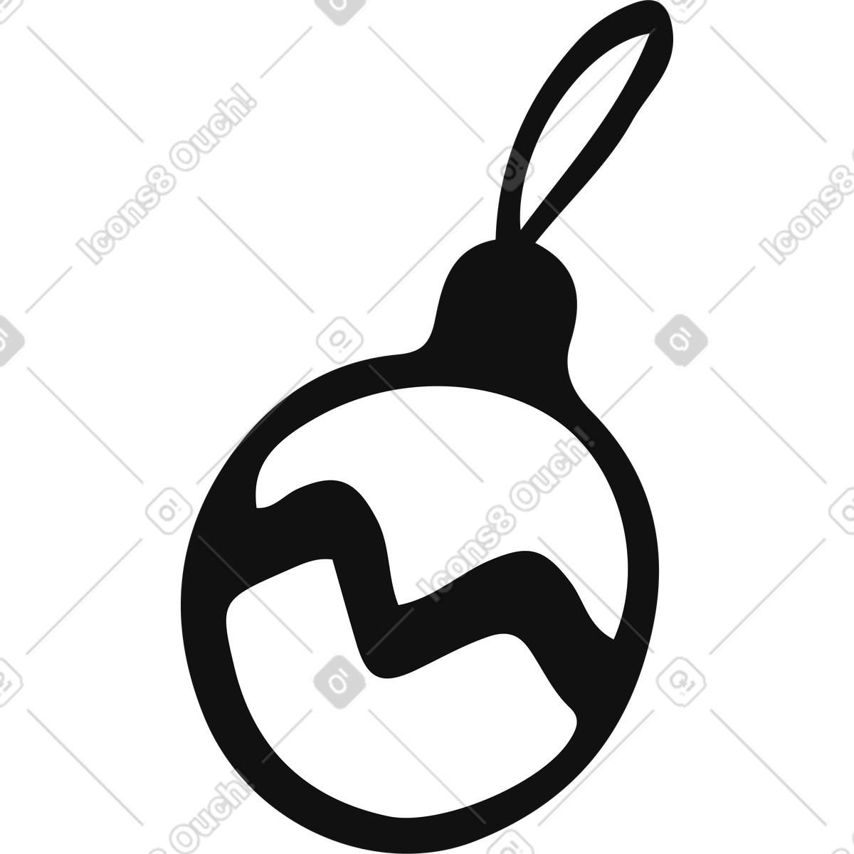 Ornamento di natale illustrazione in stile Journal scarica in PNG, SVG
