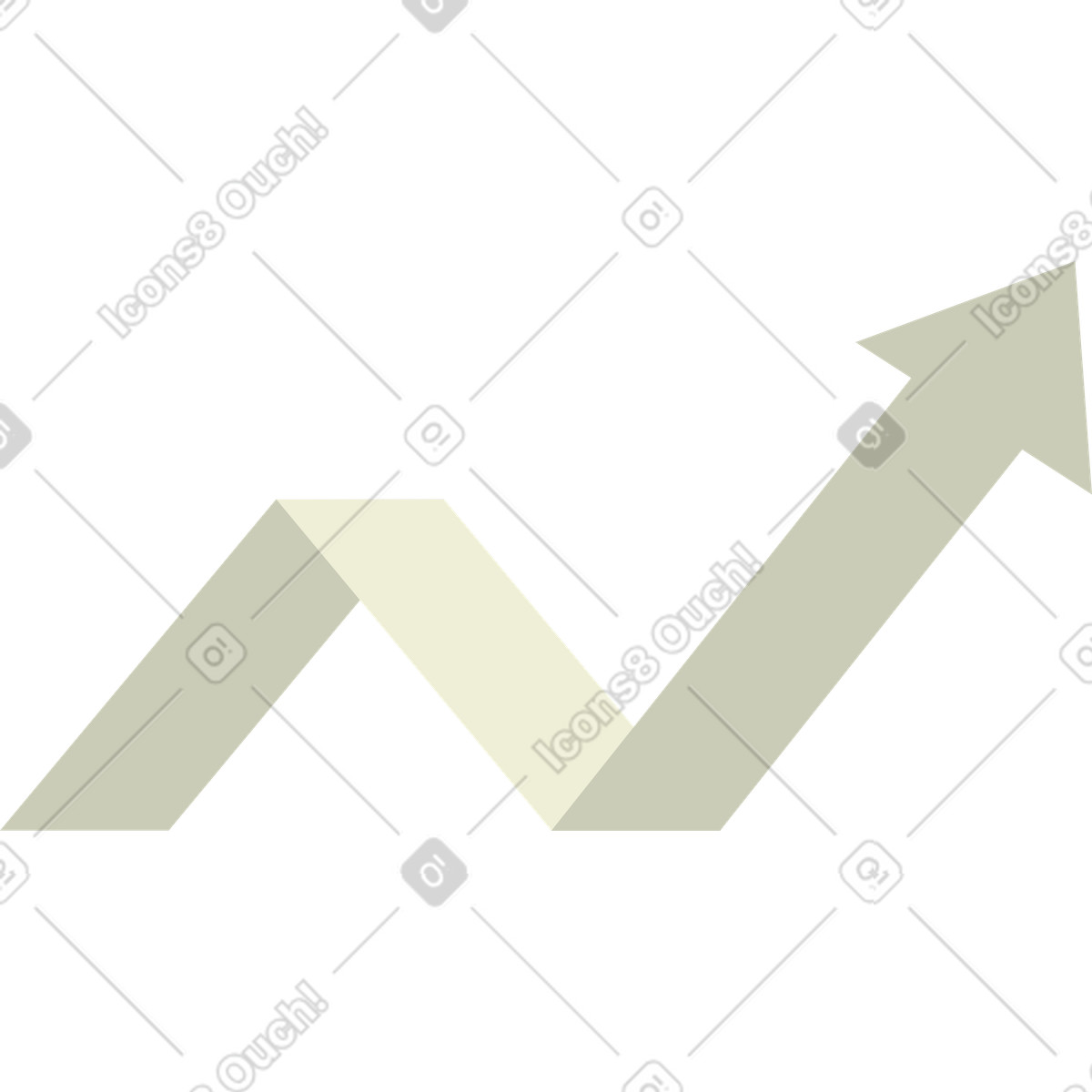Big arrow illustration in PNG, SVG
