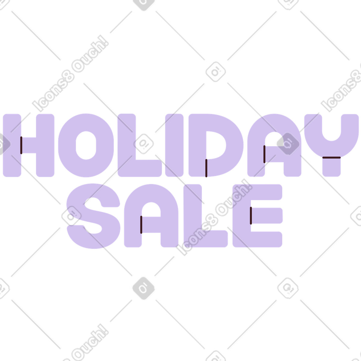 Illustration Vente de vacances lettrage dans le style Folks à télécharger aux formats PNG, SVG