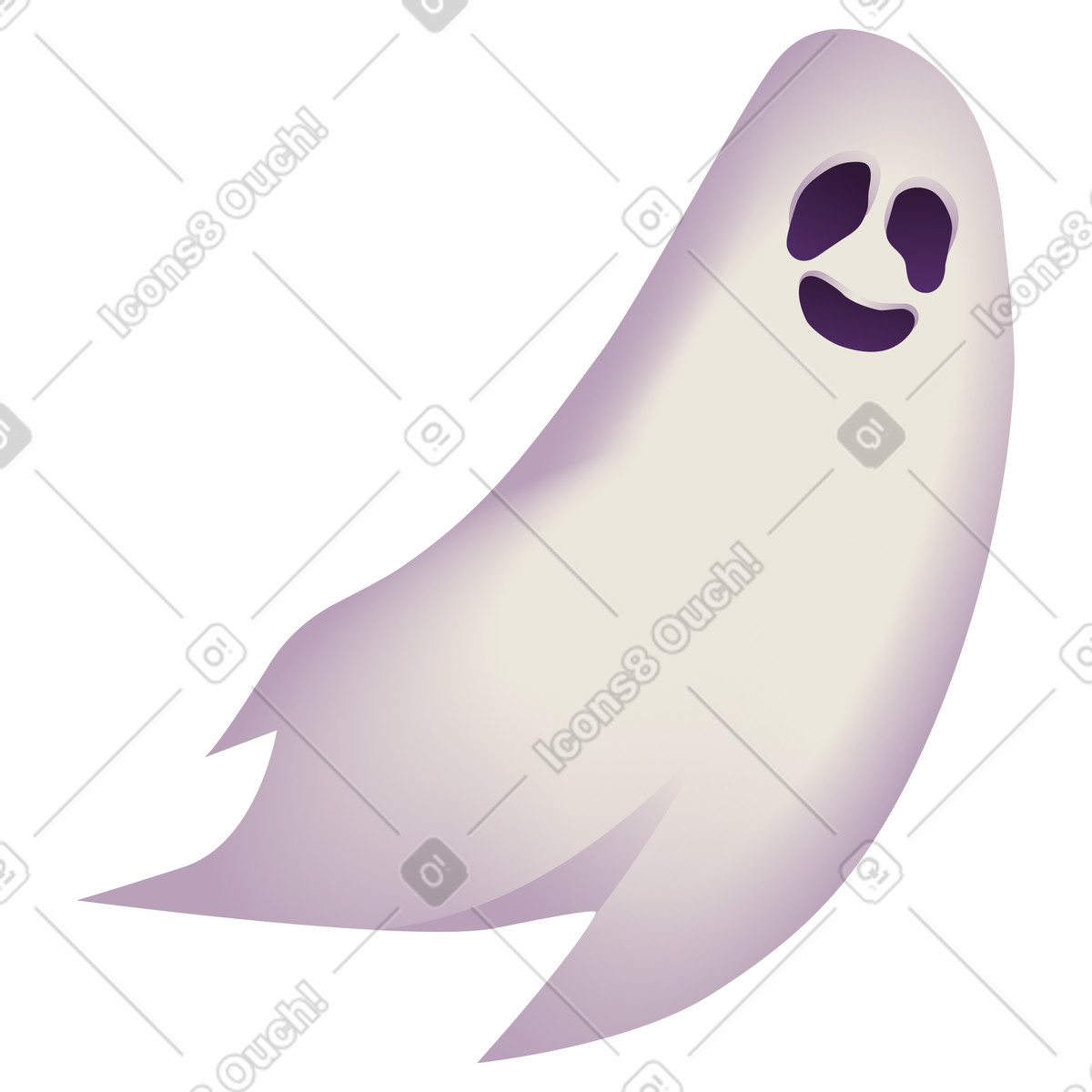 下载 Halloween Party 风格的 鬼 插画，支持 PNG、SVG 格式