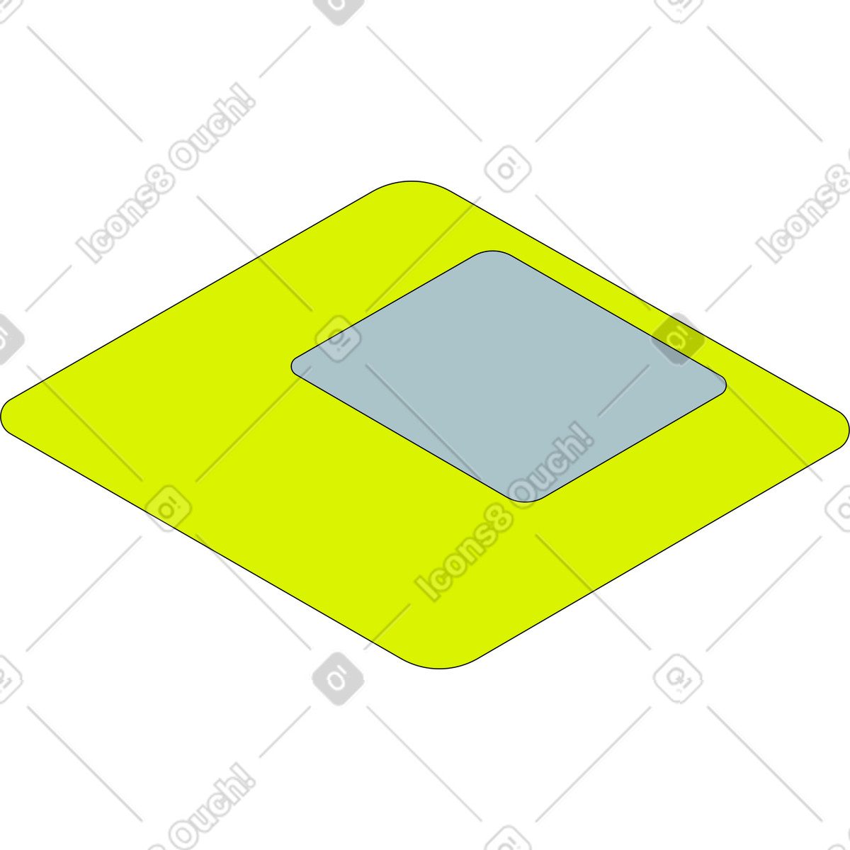 Teller-Illustration im Isometric-Stil als Download in PNG, SVG