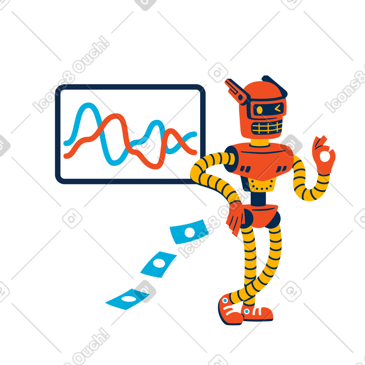 Business is going great illustration in PNG, SVG