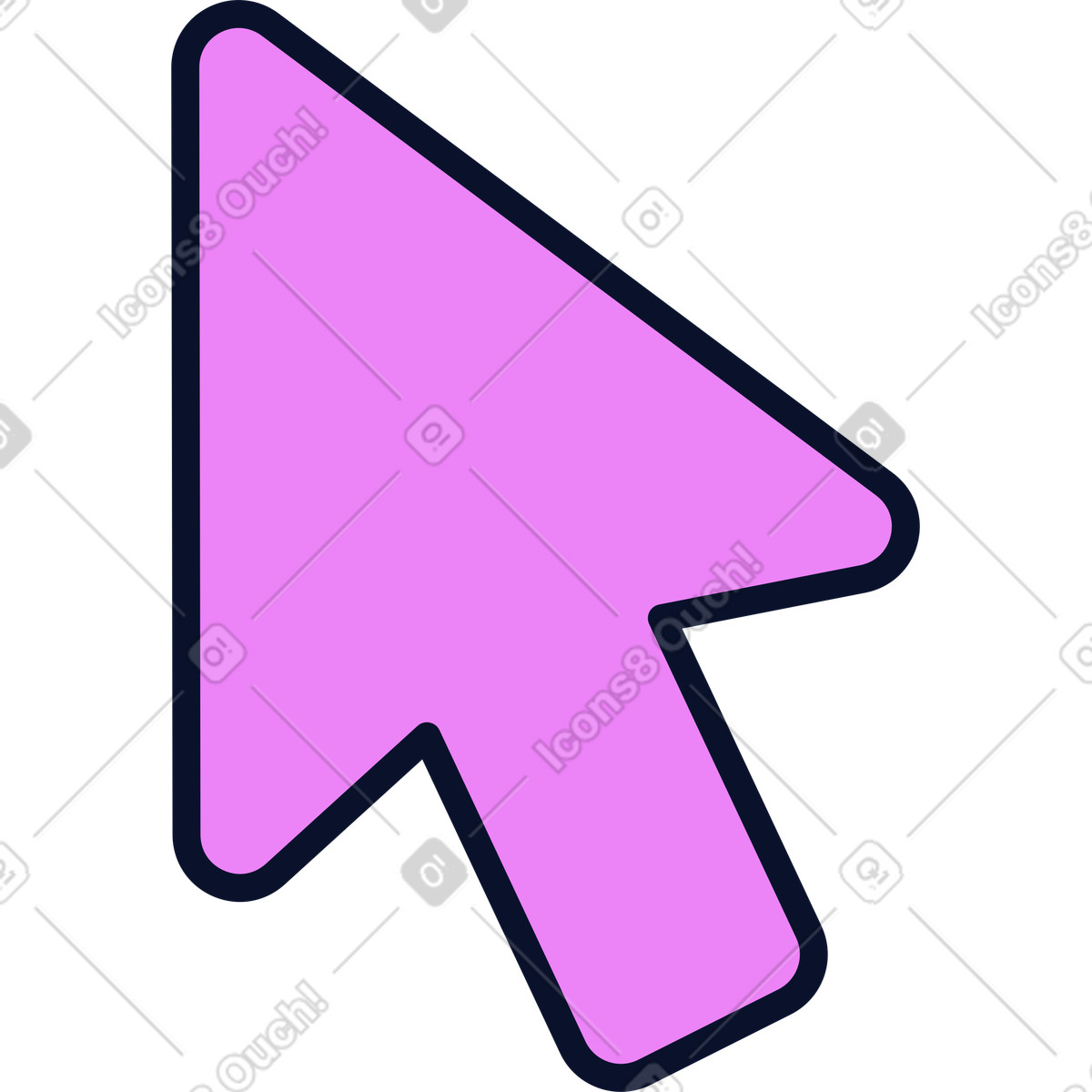 Ilustración Cursor en estilo Flexy a descargar en PNG y SVG