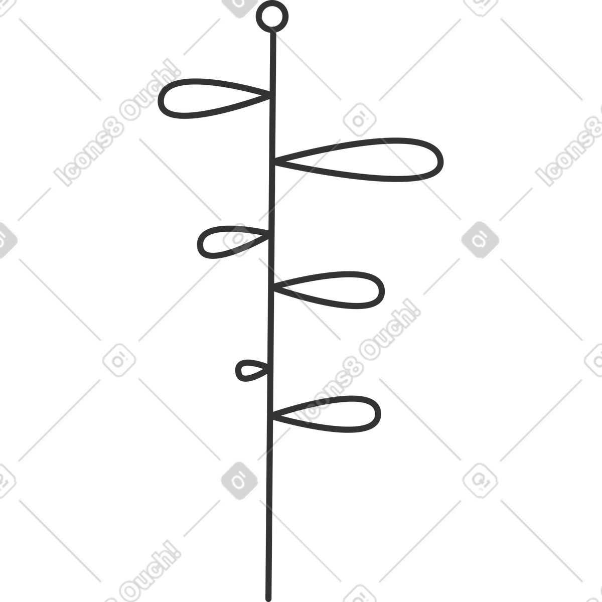 Crayon スタイルの 花 のイラストをPNG、SVG形式でダウンロード
