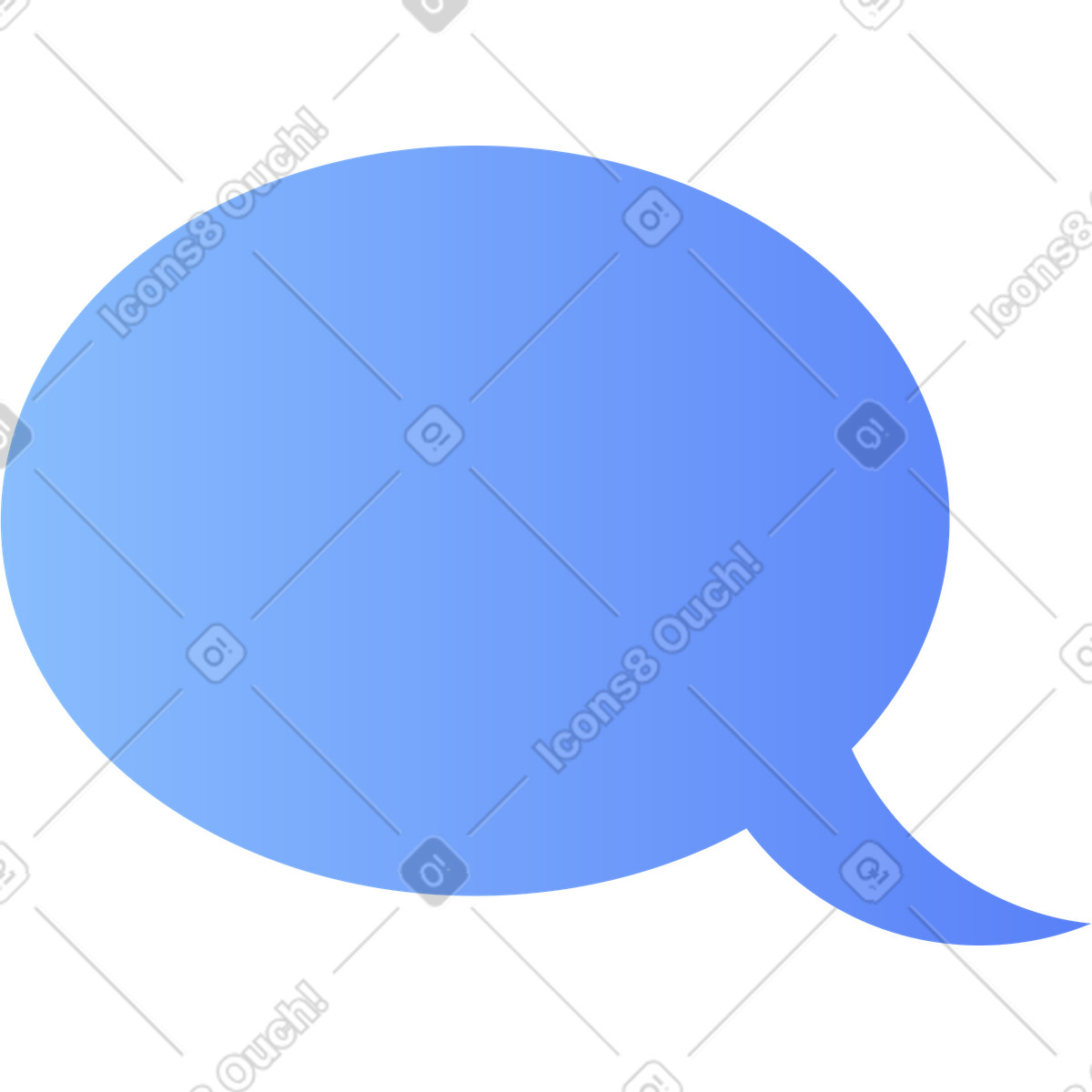 Ilustração de Balão fala em no estilo Buddy para baixar em PNG, SVG
