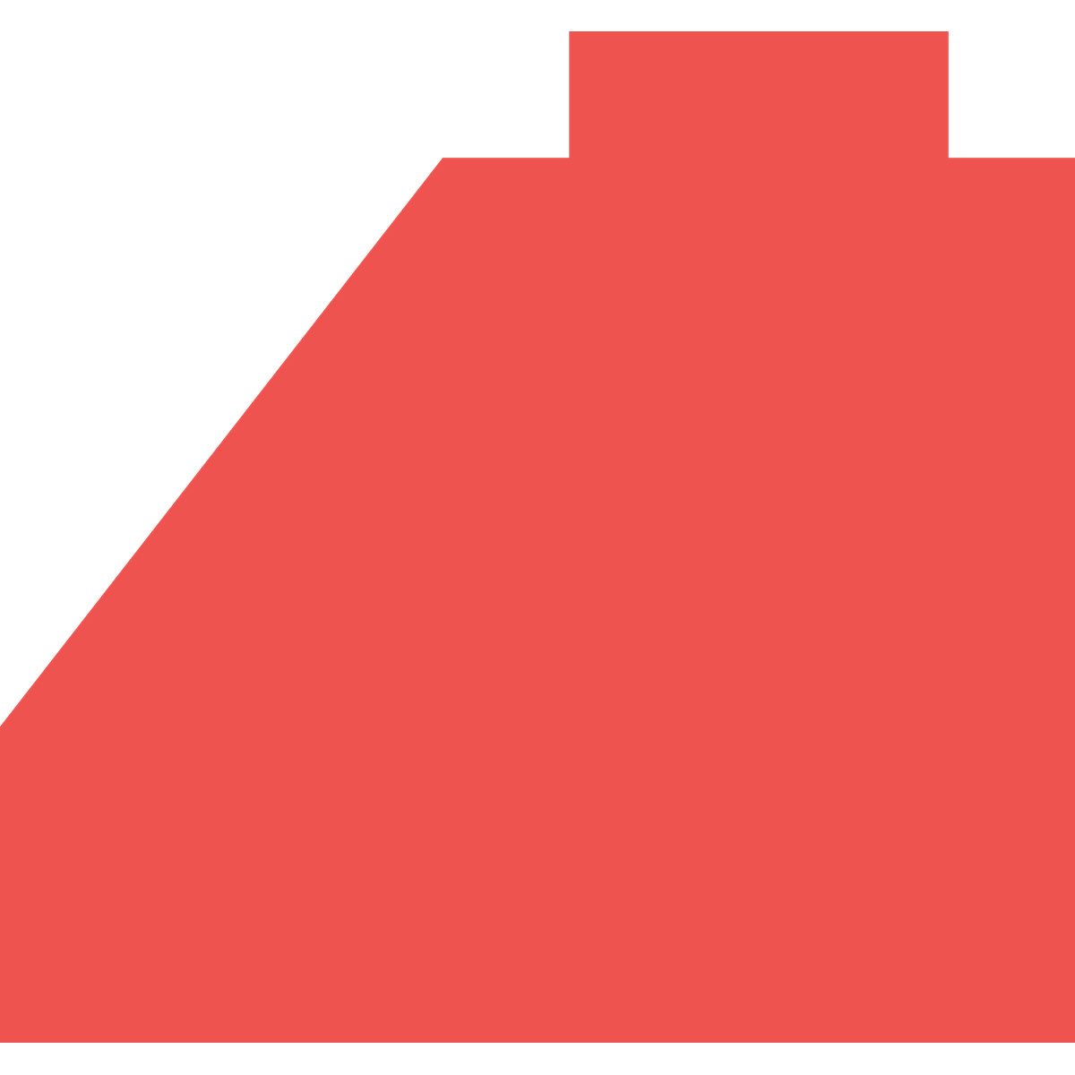 Building block red illustration in Fogg style download in PNG, SVG