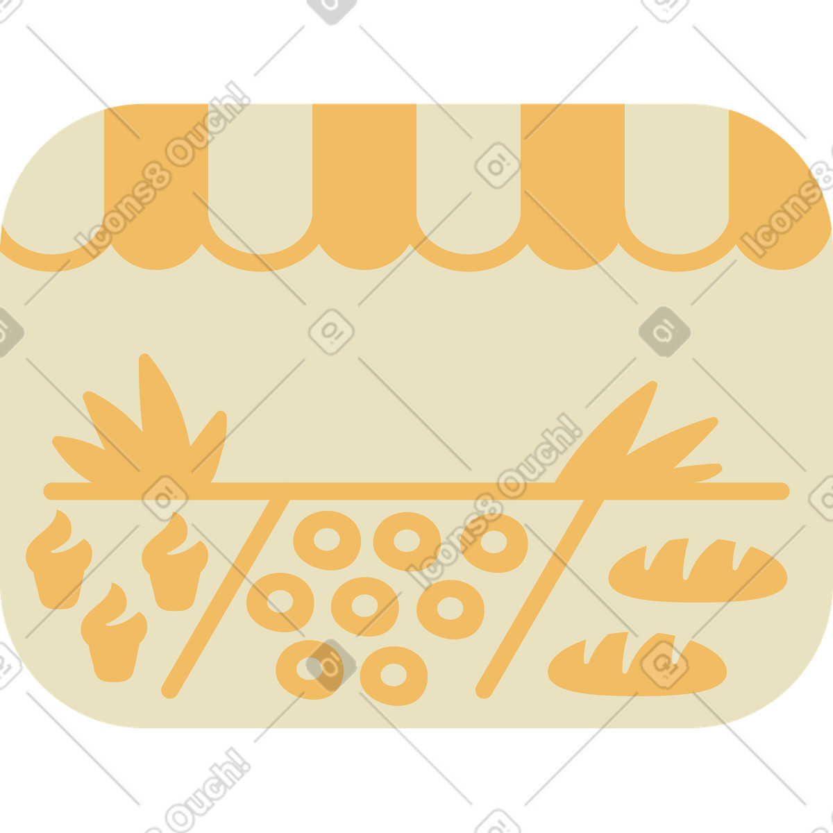 Ilustração de Padaria em no estilo Arabica para baixar em PNG, SVG