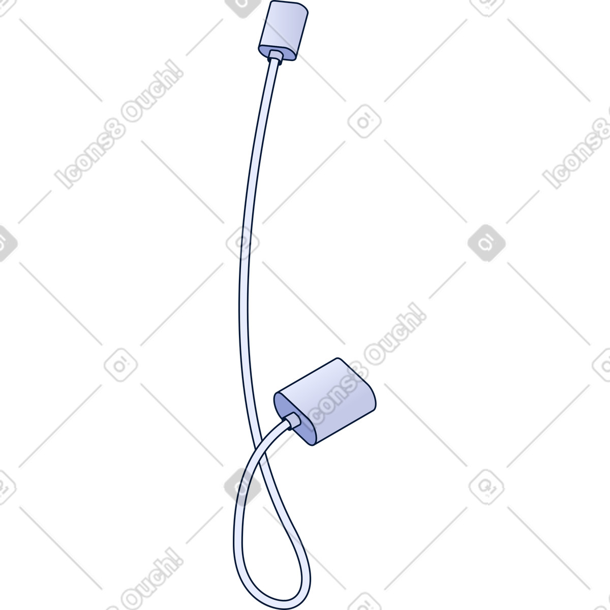 Cable illustration in Neat style download in PNG, SVG