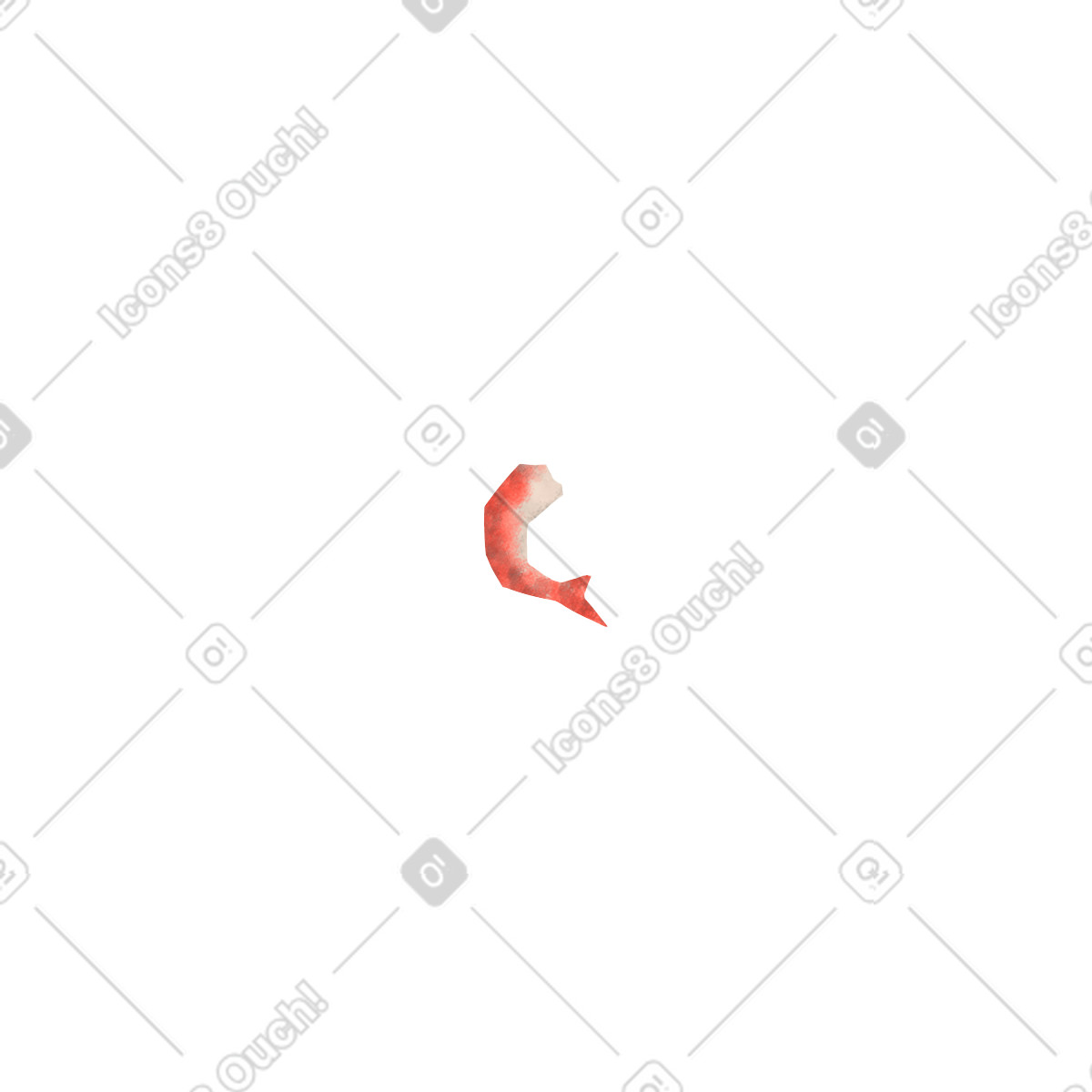 Gamberetto illustrazione in stile Family scarica in PNG, SVG