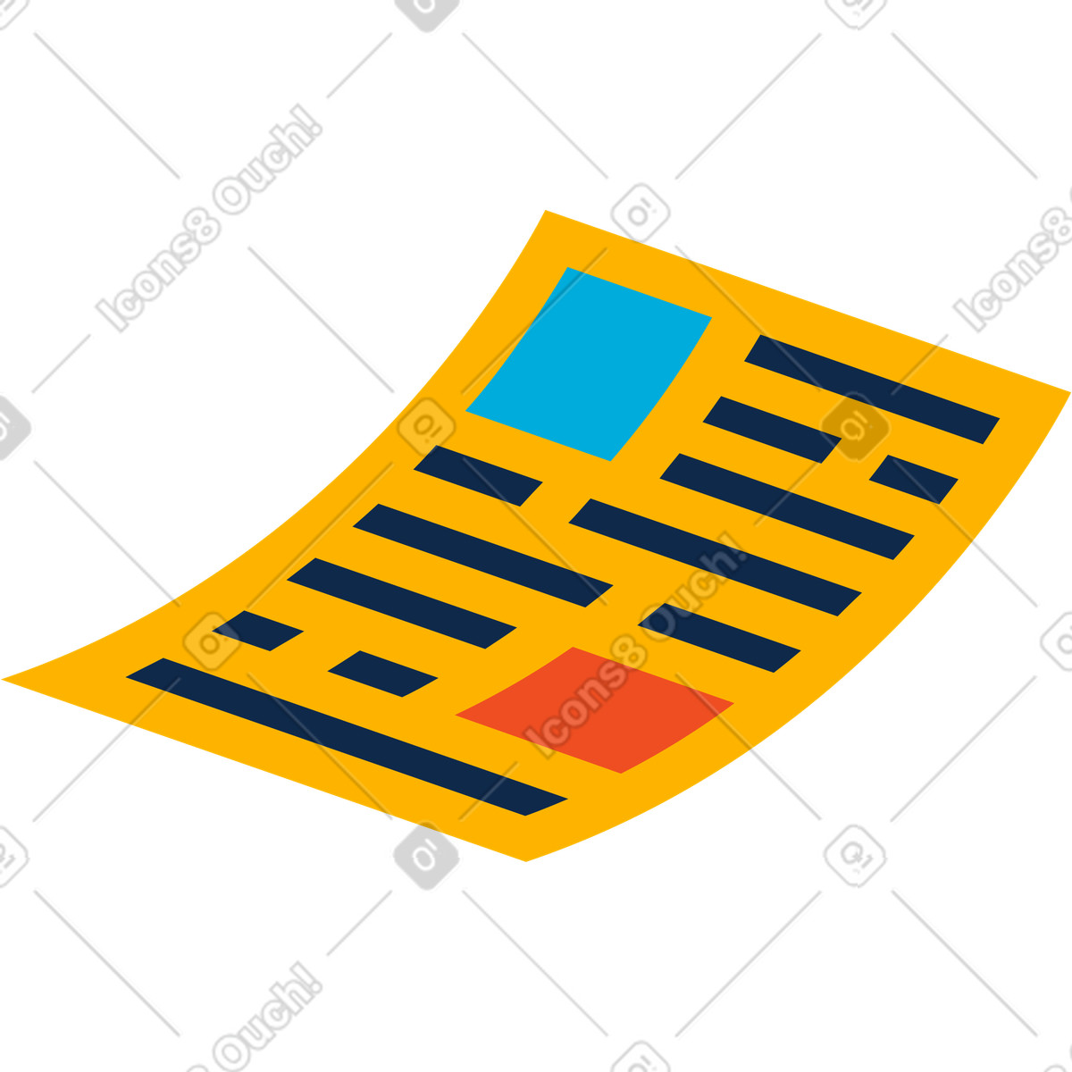 下载 Flame 风格的 报纸 插画，支持 PNG、SVG 格式