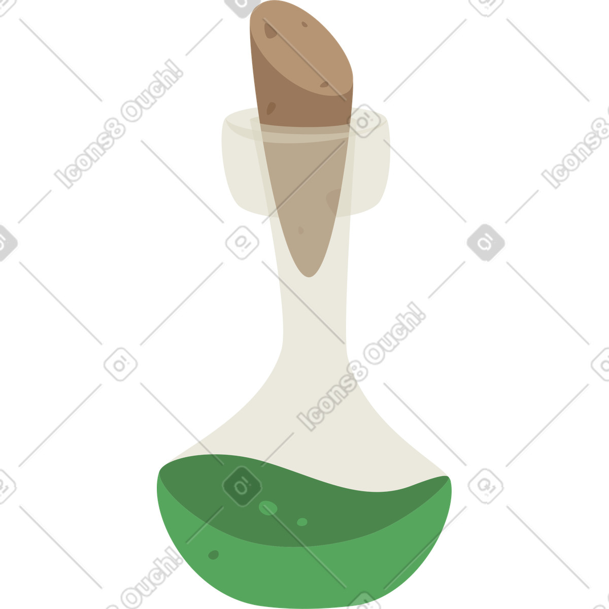 Illustration Bouteille de potion dans le style Social à télécharger aux formats PNG, SVG