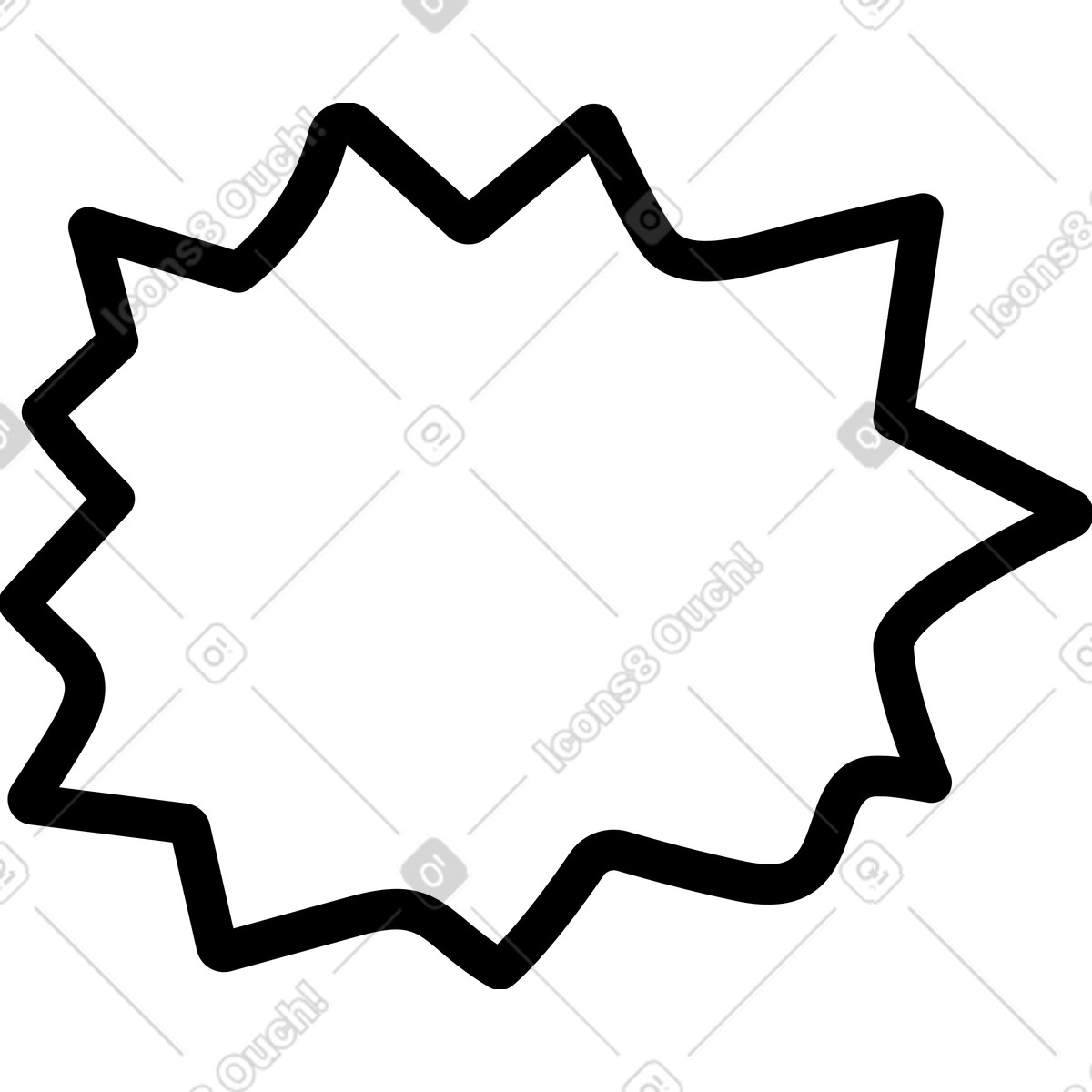 Blue star illustration in Twirl style download in PNG, SVG