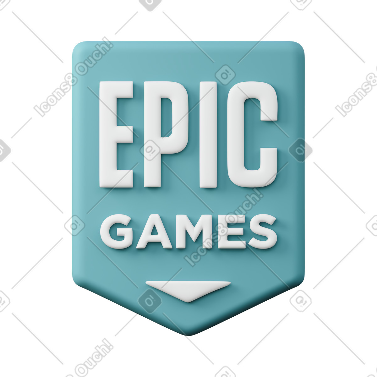 Ilustração de Epic games em no estilo 3D Sugary para baixar em PNG, SVG