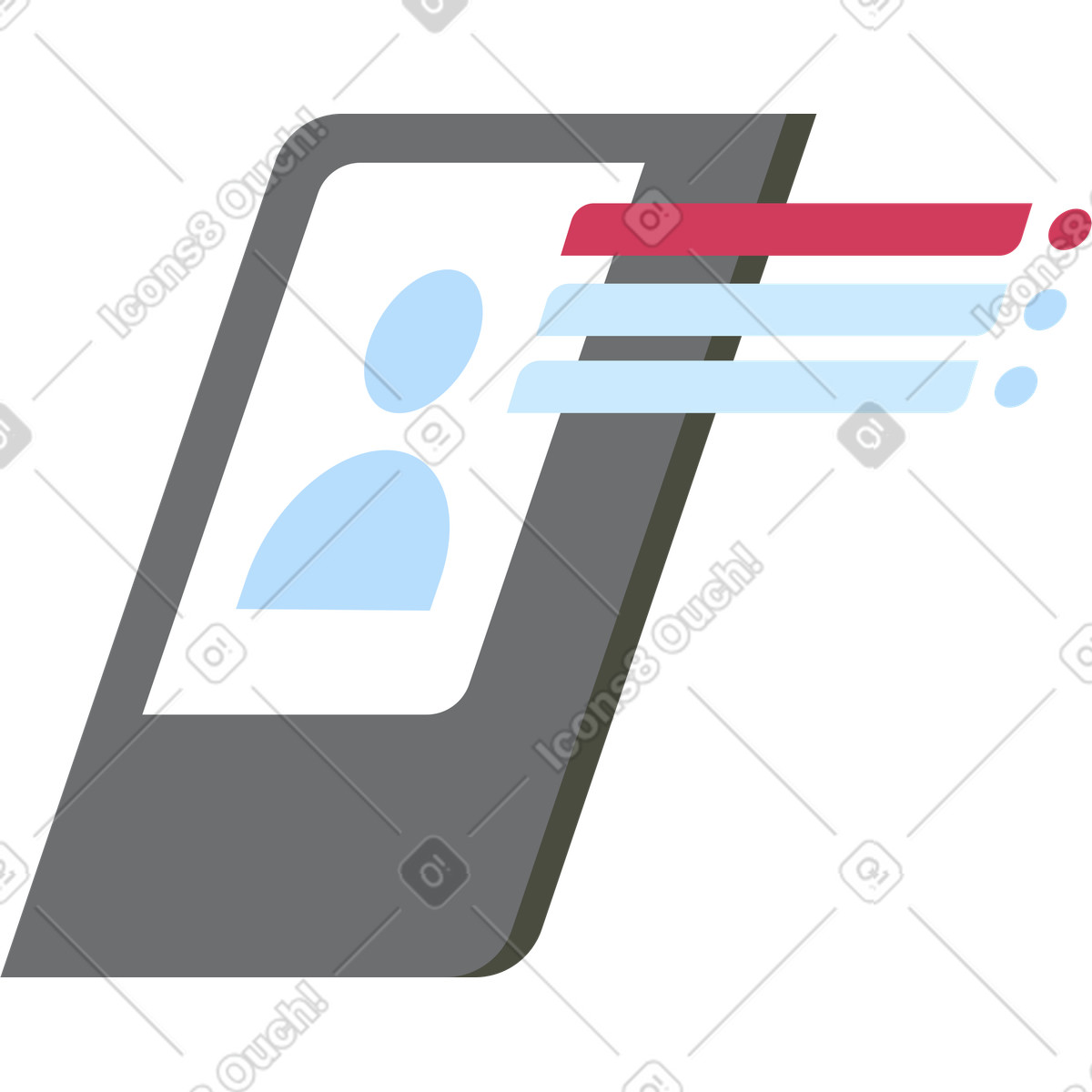User profile illustration in Vector style download in PNG, SVG