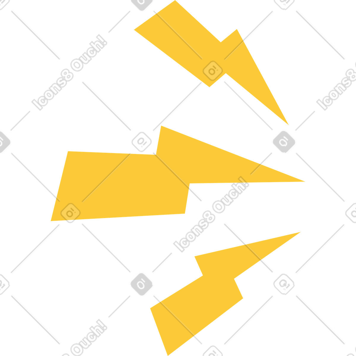 Lightning illustration in Juicy style download in PNG, SVG