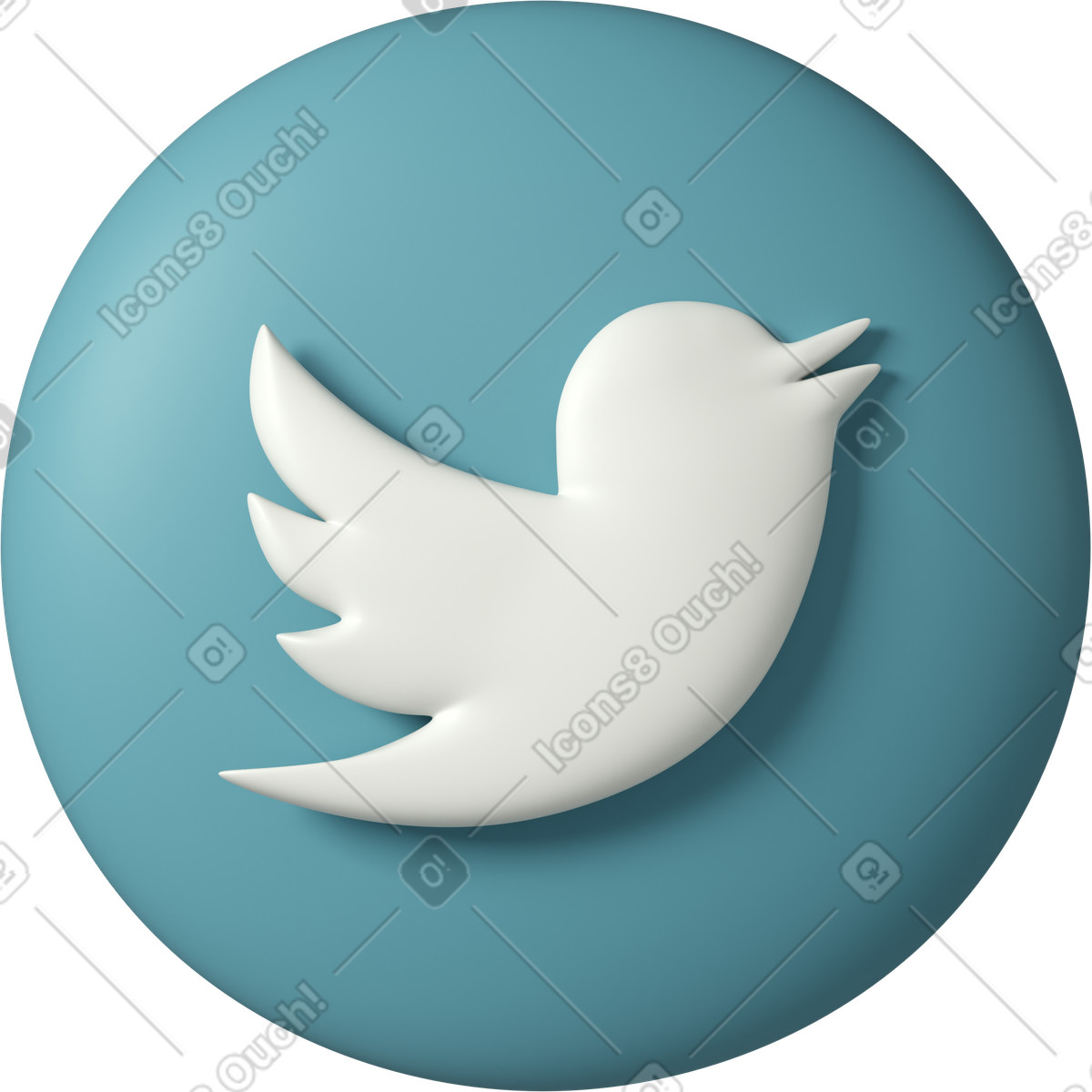 3D Casual life スタイルの Twitter のイラストをPNG、SVG形式でダウンロード