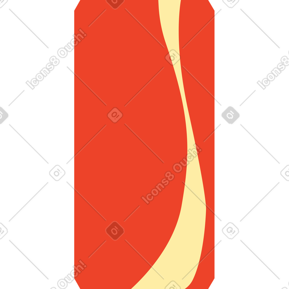 Can of cola illustration in Polar style download in PNG, SVG