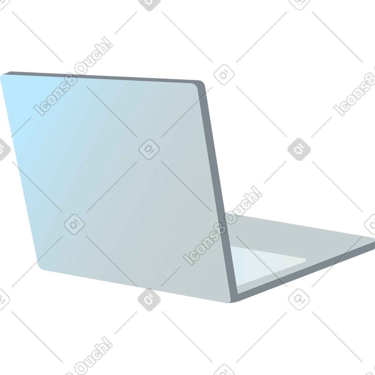 Il computer portatile illustrazione in stile Fizzy scarica in PNG, SVG